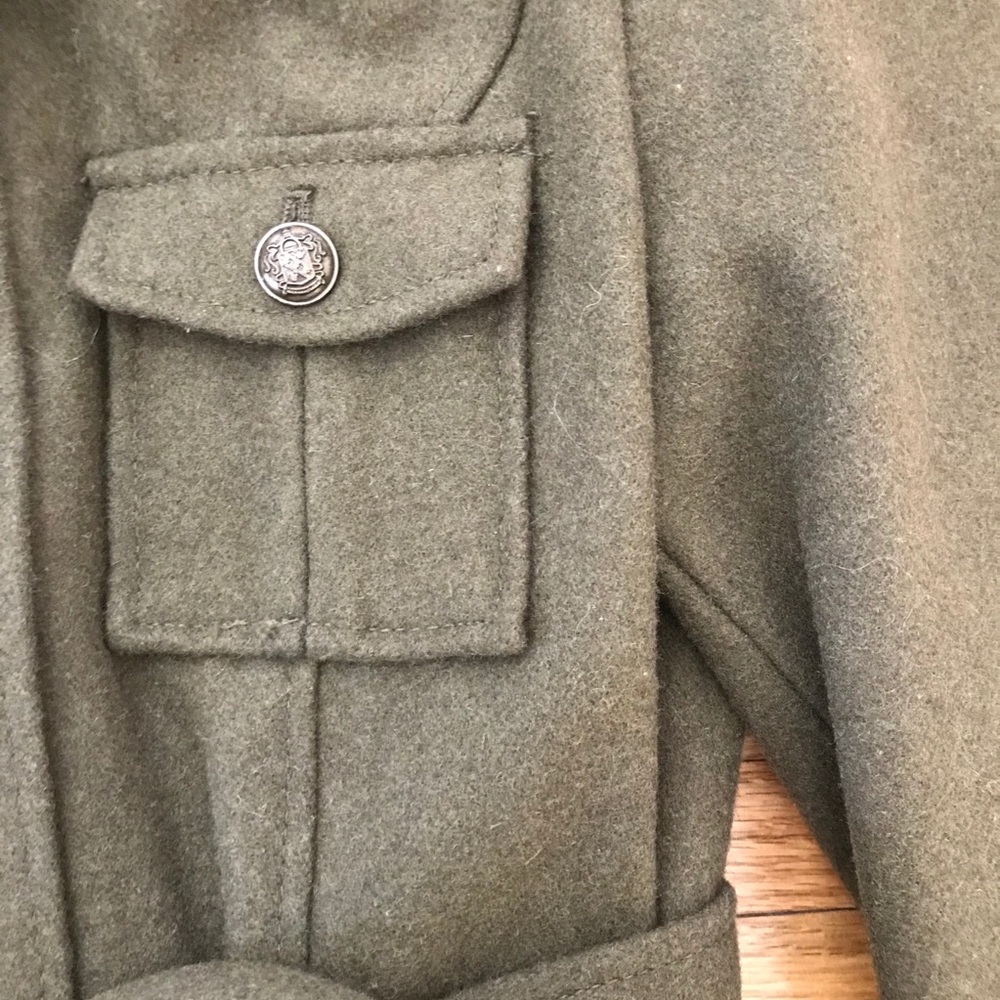 Mossimo -Army Green Button-Down Coat - image 7